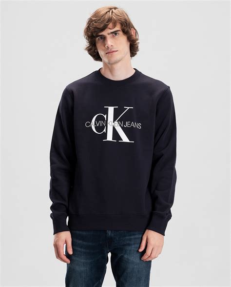 sudadera calvin klein hombre azul